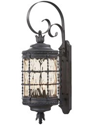 Mallorca 34 1/4-inch 4-Light Outdoor Wall Mount in Spanish Iron.